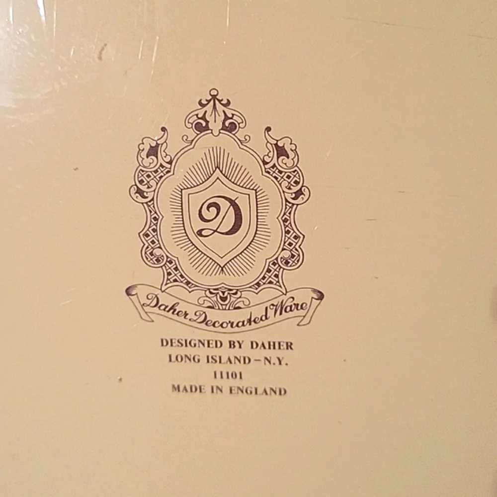 Vintage Daher Decorated Ware Metal Tray by Pritchard